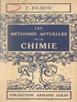 cover image of Les méthodes actuelles de la chimie